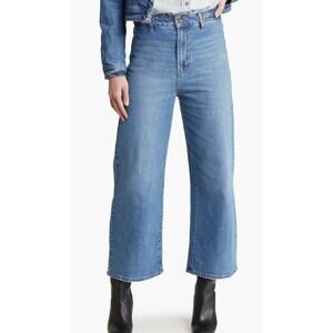 Habitual Braided High Waist Crop Wide Leg Jeans Size 0/25